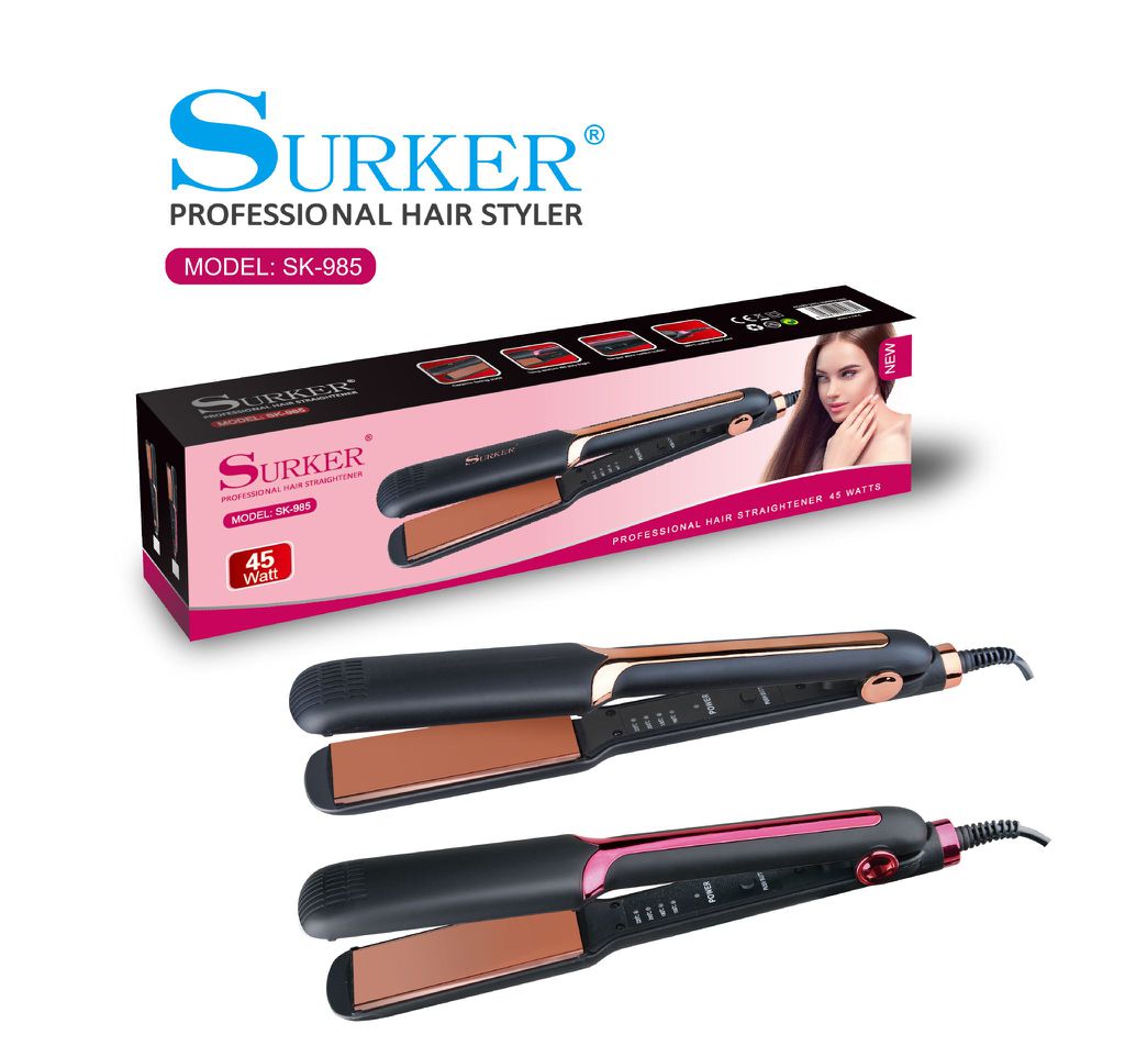 Prancha Alisadora de Cabelo Profissional Surker SK-985 – 45W