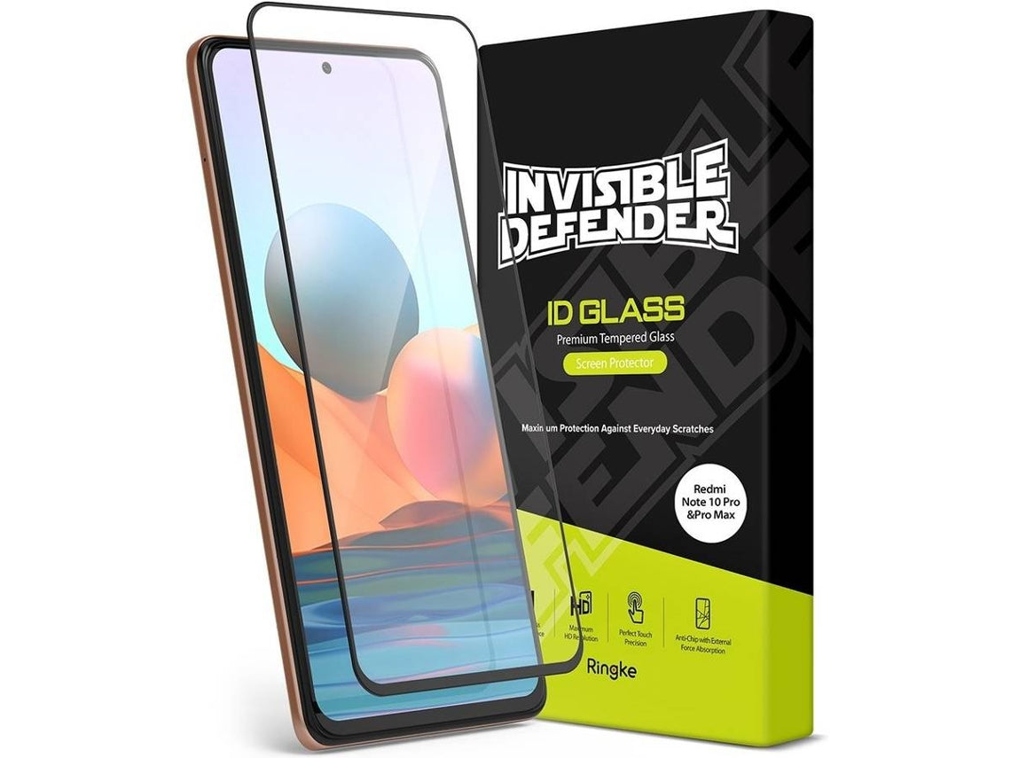 Película Vidro Temperado Full Cover Ringke para Xiaomi Redmi Note 10 Pro Transparente