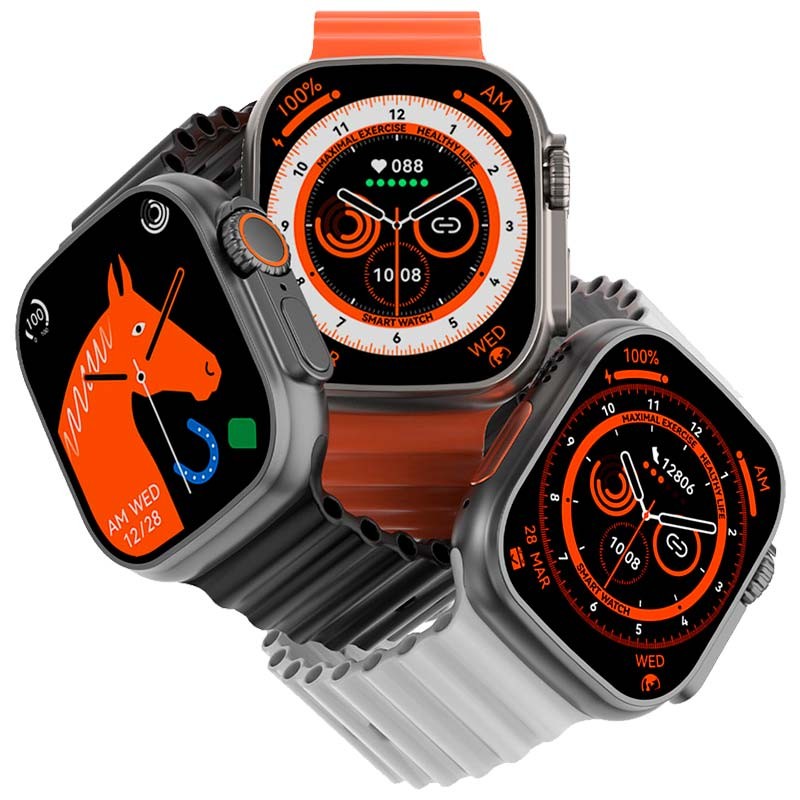 Smartwatch DT NO.1 DT8 Ultra Max Prateado