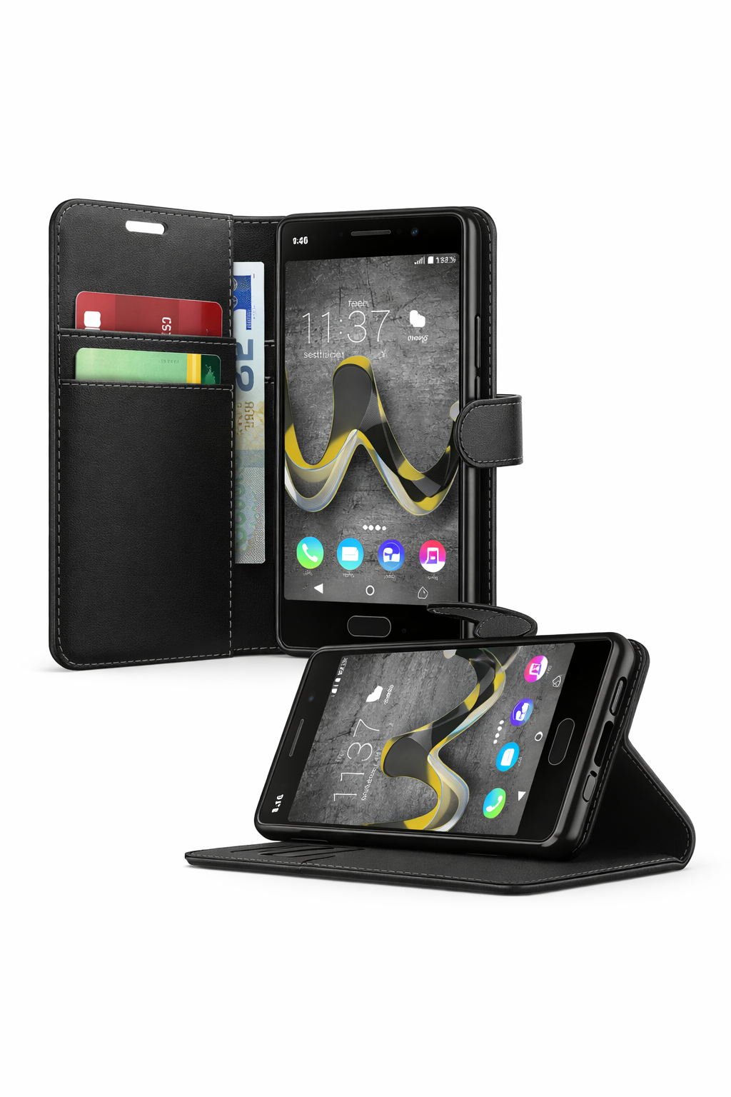 Capa Carteira Tipo Livro Wallet para Wiko U Feel Lite – Multi4you®