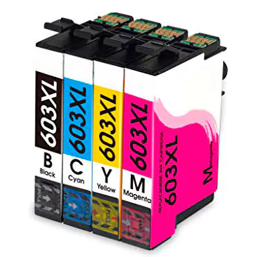 Conjunto 4 Tinteiros Epson 603 XL Compatíveis