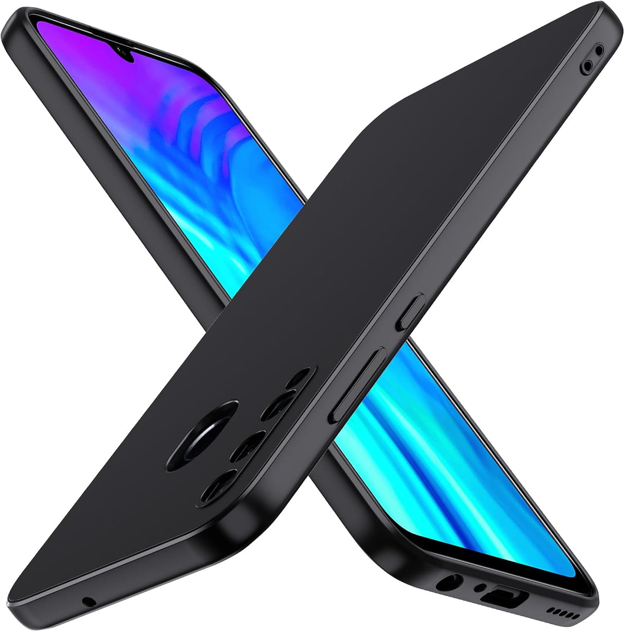 Capa preta mate para Huawei P Smart Plus 2019 - Multi4you®