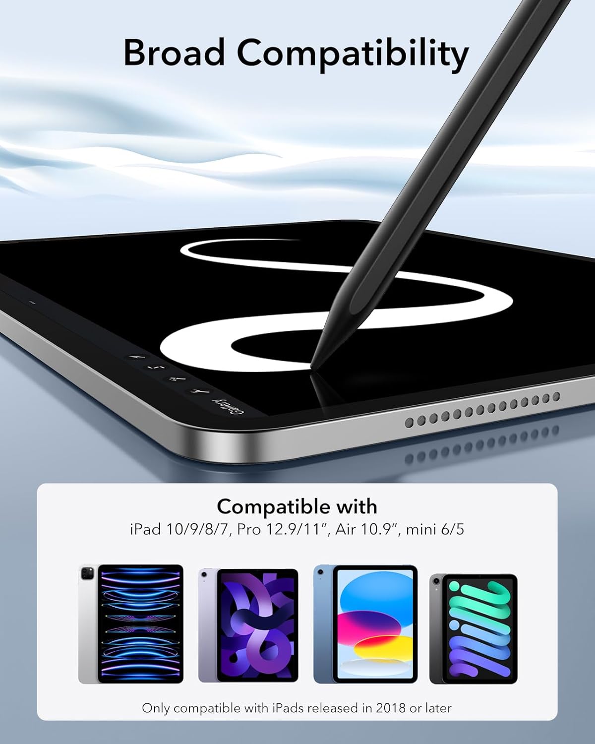 Rysik ESR Digital+ Magnetic Stylus Pen para iPad - preto