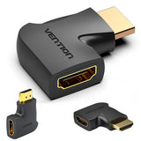 Adaptador Vention HDMI 4K Macho para Fêmea 90º Graus - AIPB0