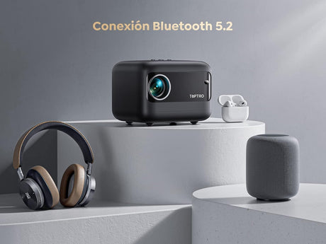 Mini Projetor Portátil TOPTRO, Wi-Fi Bluetooth, 10000 Lumens