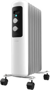 Cecotec Radiador de Óleo ReadyWarm 750 Space White – 1500 W, 7 Módulos