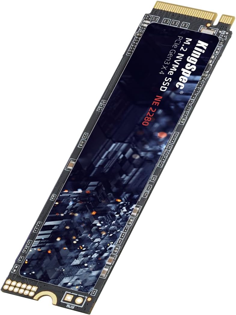 SSD Interno KingSpec 512GB M.2 NVMe Gen3 – 2400MB/s
