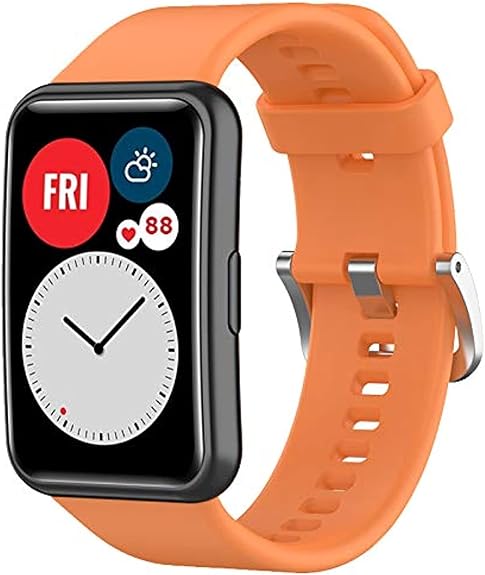 Pulseira Silicone para Huawei Watch fit Laranja - Multi4you®