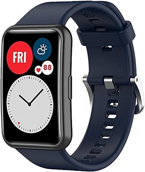 Pulseira Silicone para Huawei Watch fit Azul Escuro - Multi4you®