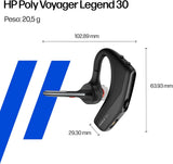 POLY Voyager Legend 30 – Auricular Bluetooth com Cancelamento de Ruído