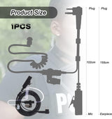 Auricular para Rádio Walkie Talkie 2 pinos com Microfone - Multi4you®