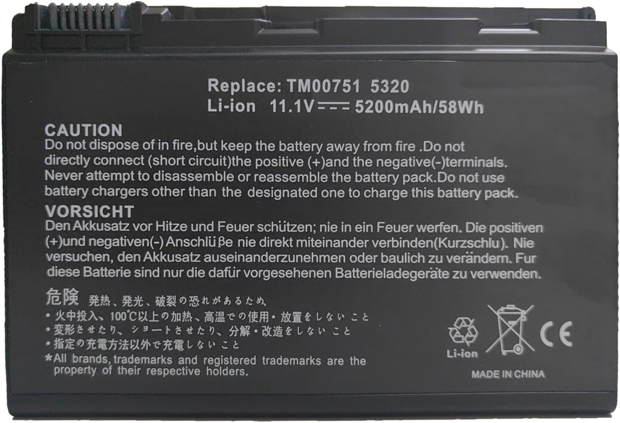 Bateria Portátil Acer GRAPE32 / TM00751 5320 11.1V 5200mAh