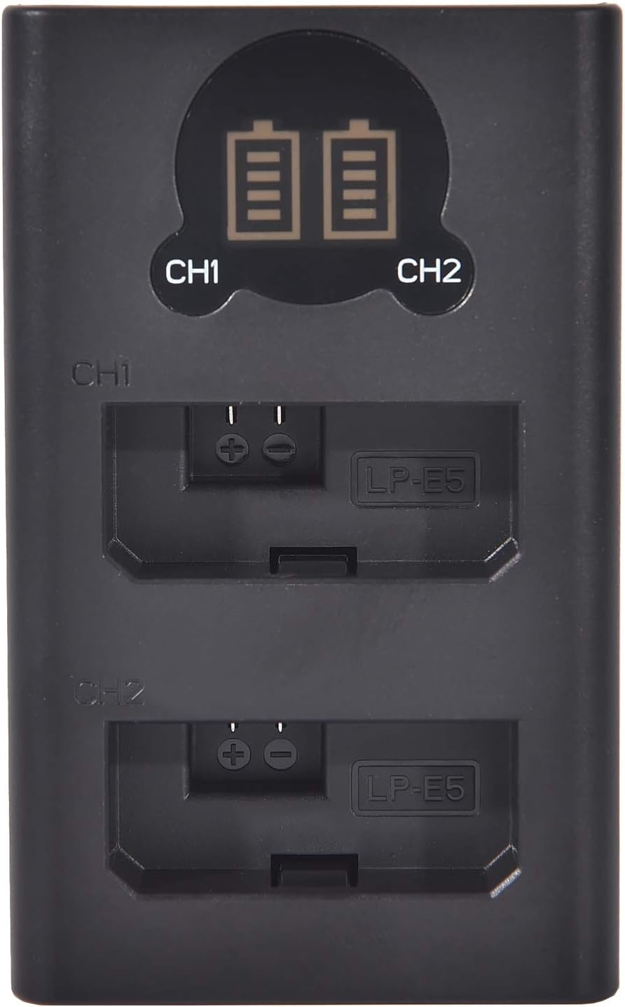 Carregador Duplo Compatível para Canon LC-E5E para LP-E5 - Multi4you®