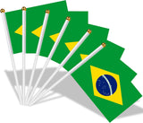 Mini Bandeira do Brasil com Suporte - Multi4you®