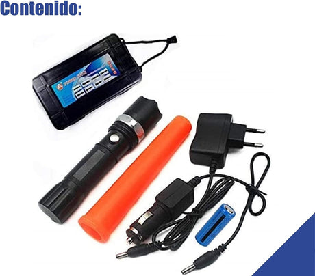 Lanterna LED Recarregável de Alta Potência SOS