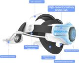 Faixa de cabeça com bateria para METAQUEST 3 com bateria - 8000 mAh