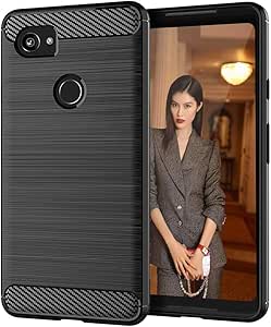 Capa Carbon Gel TPU Carbono Preto para Google Pixel 2 - Multi4you®