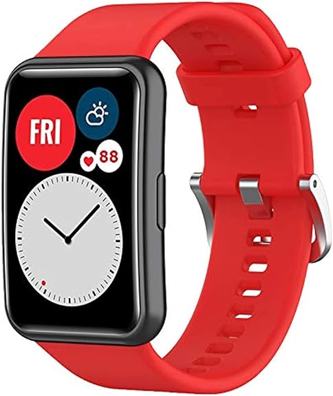 Pulseira em Silicone para Huawei Watch Fit – Vermelho | Multi4you®