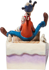 Figura Disney Tradições - Pateta Em Trenó Natal 12cm