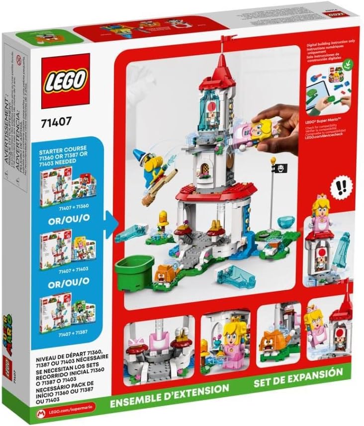 LEGO Super Mario 71407 Set de Expansão Torre Congelada e Fato de Peach Gata