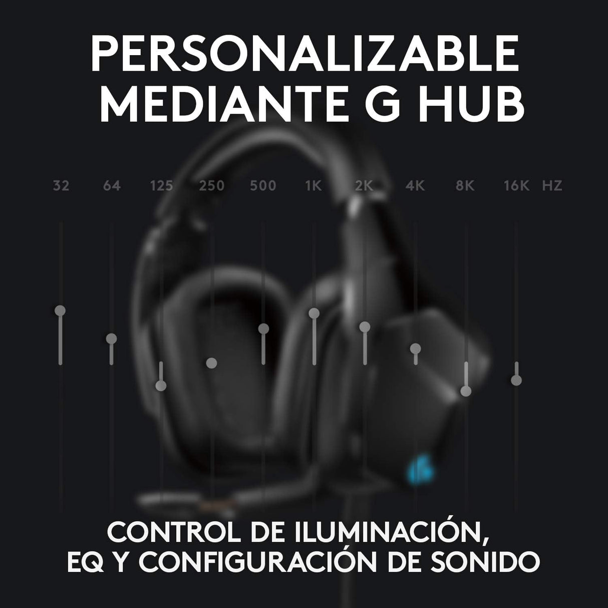 Auscultadores Logitech G635 7.1 Lightsync Gaming Black GRADE A