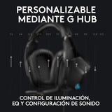 Auscultadores Logitech G635 7.1 Lightsync Gaming Black GRADE A