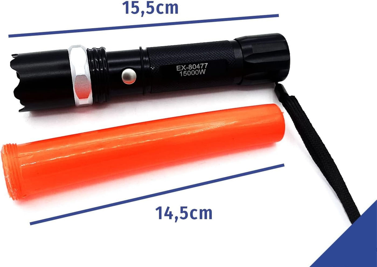 Lanterna LED Recarregável de Alta Potência SOS