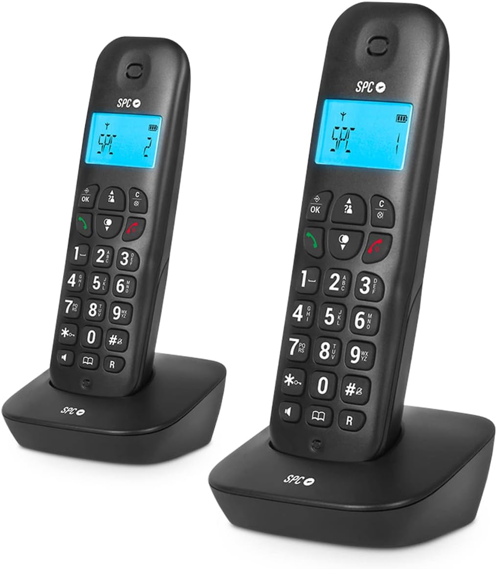 Telefone Fixo SPC Air Pro Duo 7302N Pack DUO Preto