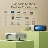 Projetor YOTON Y6  1080P nativo Bluetooth 12000 Lumens 4K