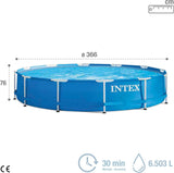 Piscina Intex Metal Frame 366x76 cm com Filtro - Ref. 28212