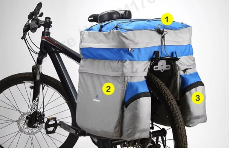 Bolsa de bicicleta para guidão 60L preto