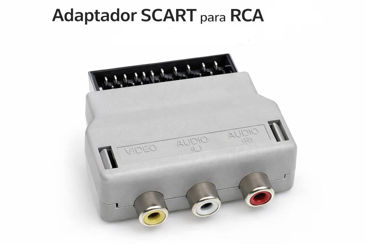 Adaptador SCART para RCA (AV composto) – Multi4you®