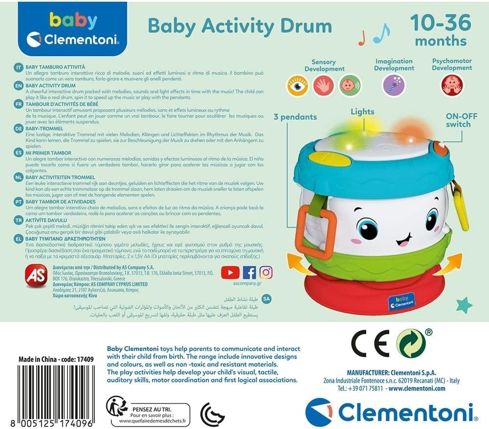 Clementoni Baby Tambor de Atividades – CL17409