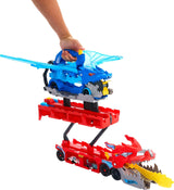Hot Wheels City Dragão Transportador de Ataque Duplo Definitivo + 2 Carros Metálicos (Mattel)