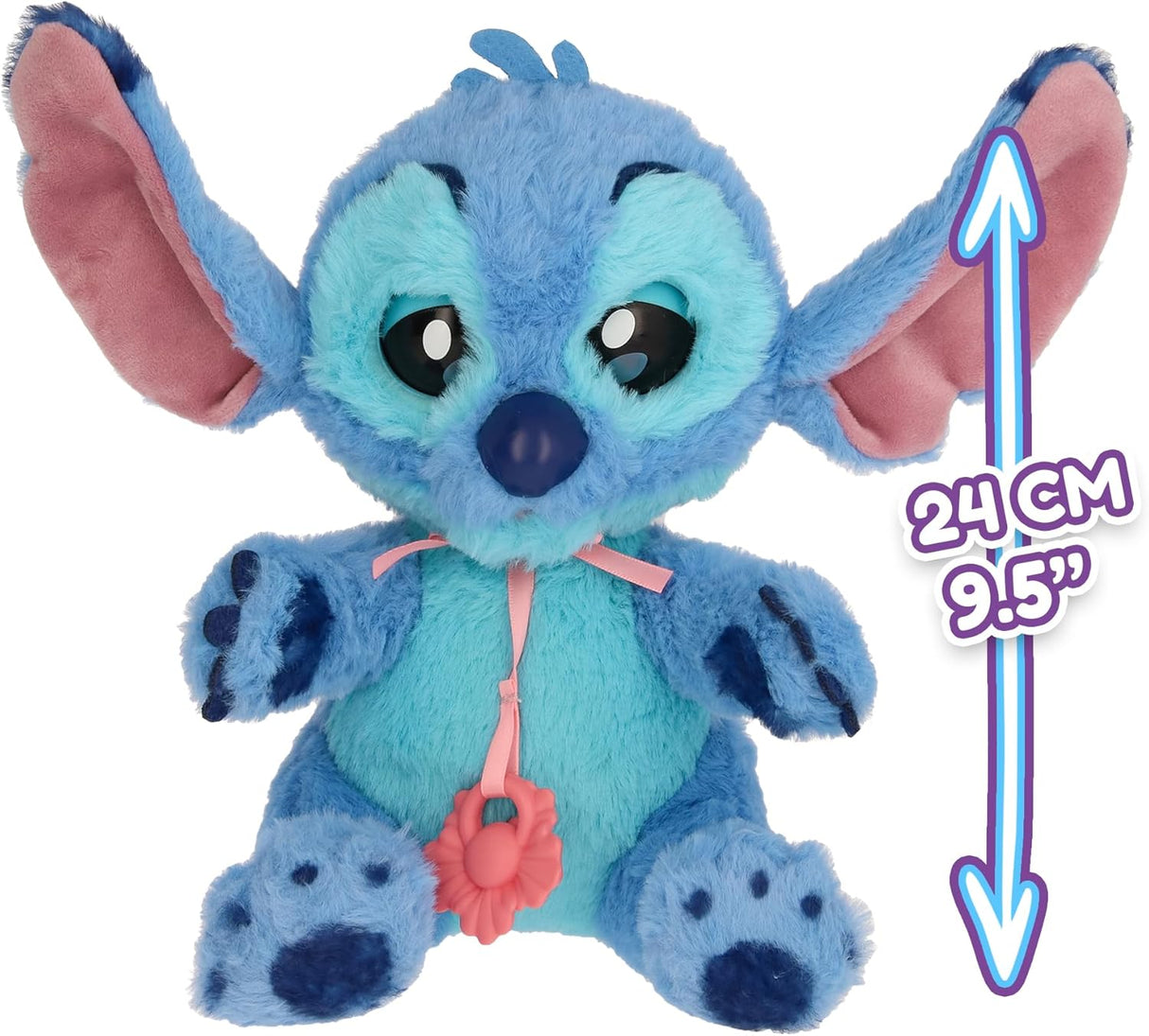 BABY PAWS Stitch – Peluche Interativo com Sons e Bolsa de Transporte