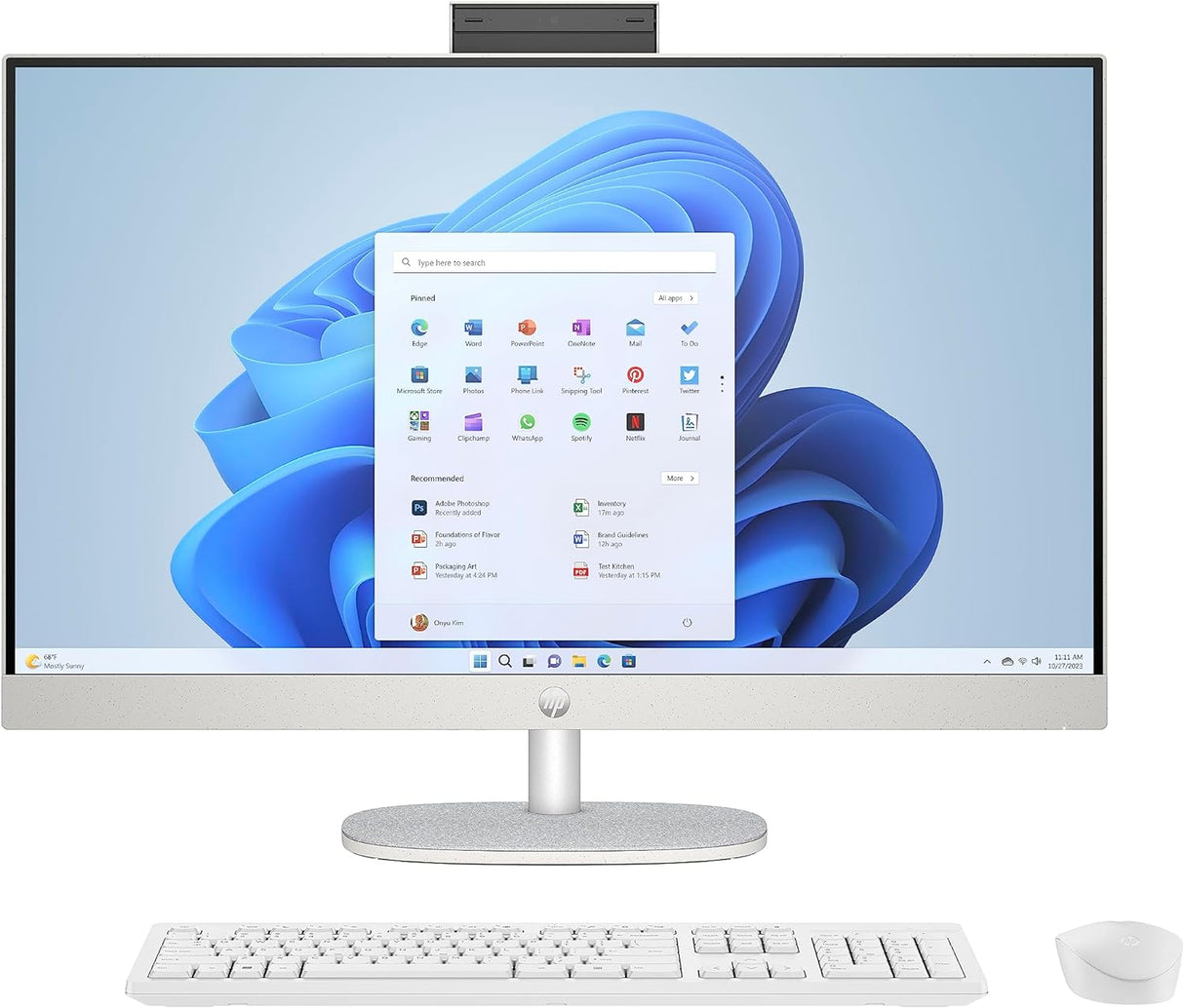 HP All in One Full HD 27" AMD Ryzen 5 7520U  16GB RAM - 512 SSD (GRADE A)