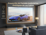 Mini Projetor Portátil TOPTRO, Wi-Fi Bluetooth, 10000 Lumens