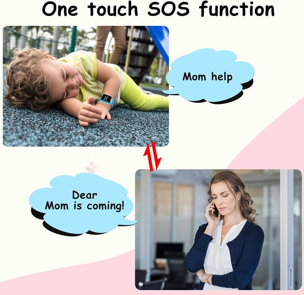 Smartwatch S8 Kids com Posicionamento GPS para Crianças (Azul)