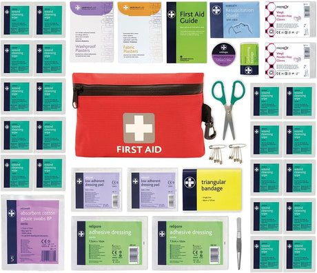Kit de Primeiros Socorros Completo com 92 Itens