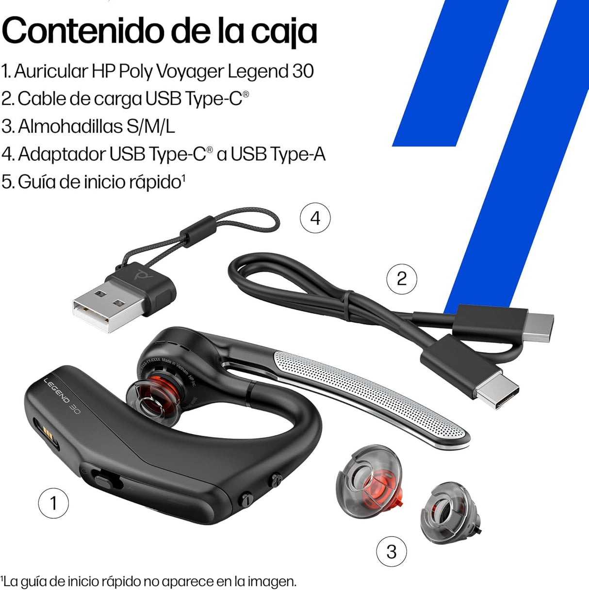 POLY Voyager Legend 30 – Auricular Bluetooth com Cancelamento de Ruído