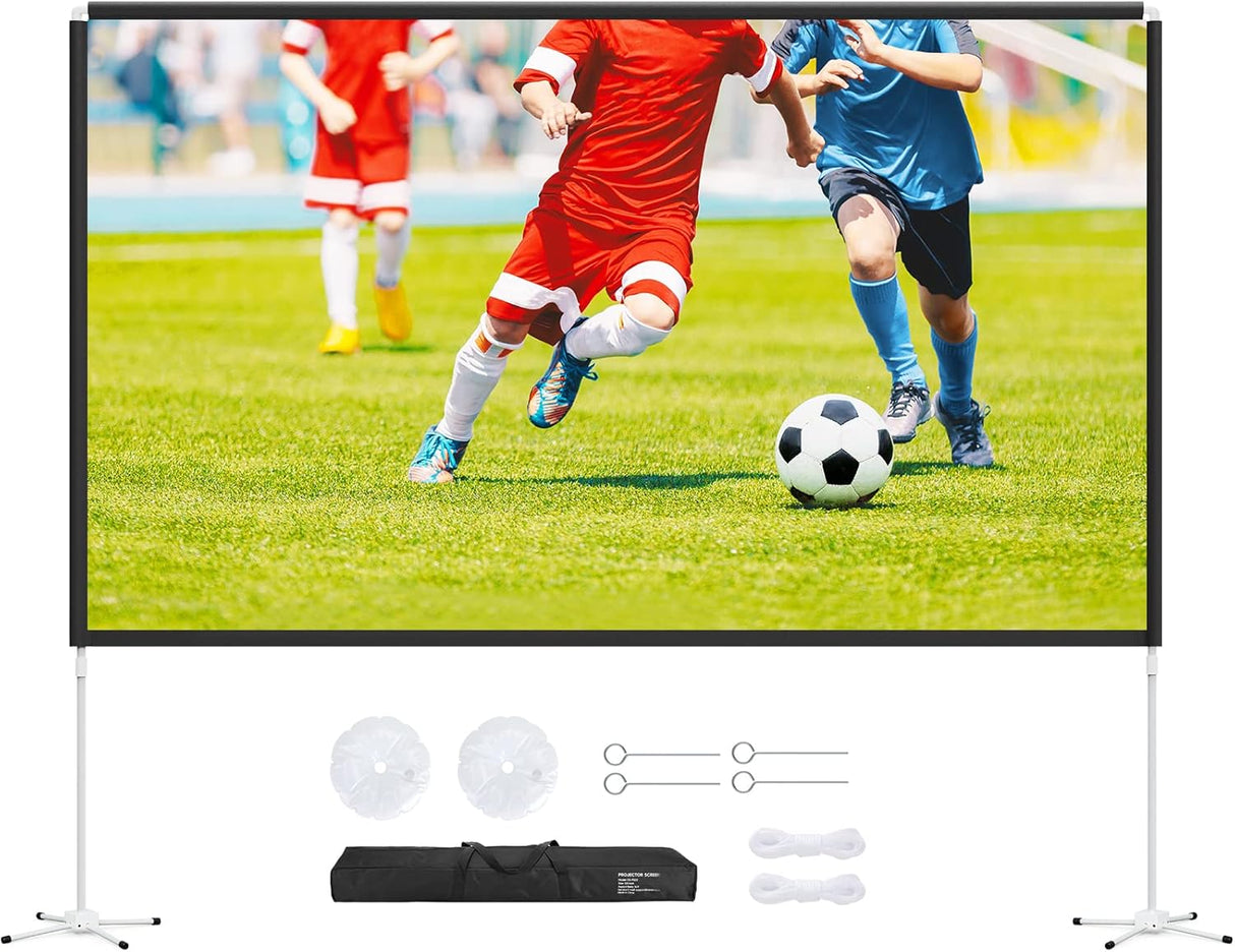 Tela de projetor dobrável com suporte de 120 polegadas 16:9 HD - Multi4you®