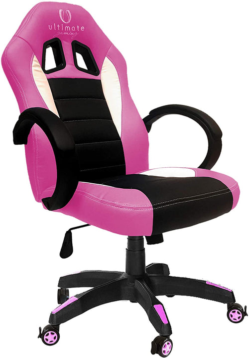 Cadeira Gaming TAURUS Ultimate (Preto e Rosa)