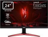 Monitor Gaming ACER Nitro KG241YS3biipf (23.8'' - Full HD - 1 ms - 180 Hz)