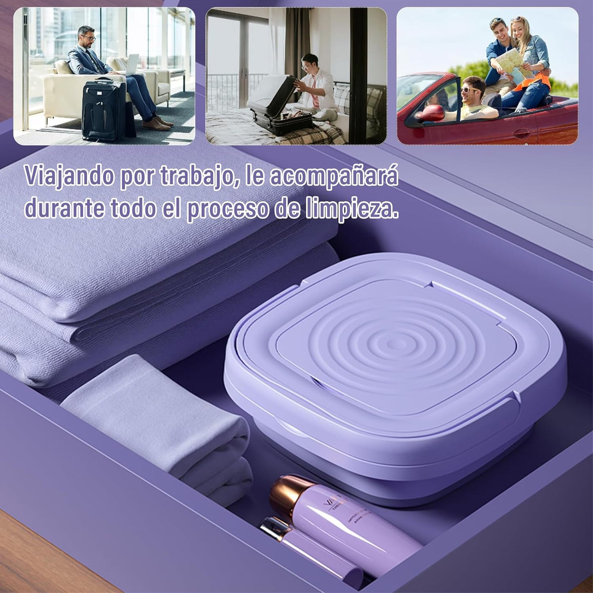 Mini Máquina de Lavar Roupa Portátil 8L