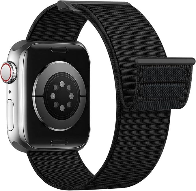Pulseira de Nylon para Apple Watch 42/44/45/49mm Preto