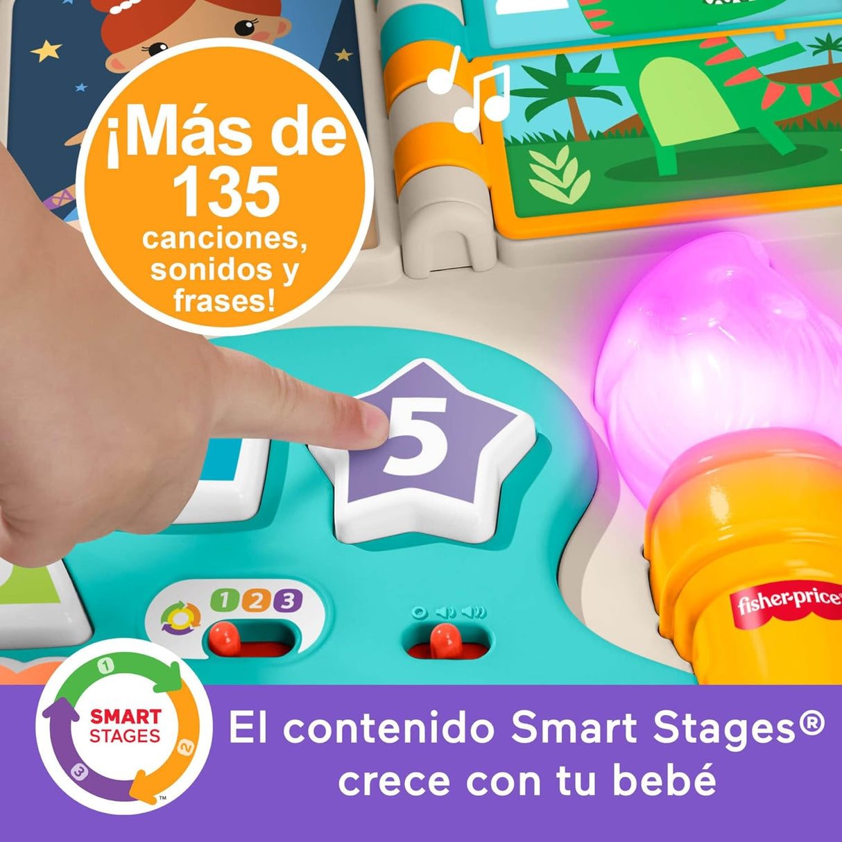 Fisher-Price Laugh & Learn – Mesa de Atividades 4 em 1 com Música