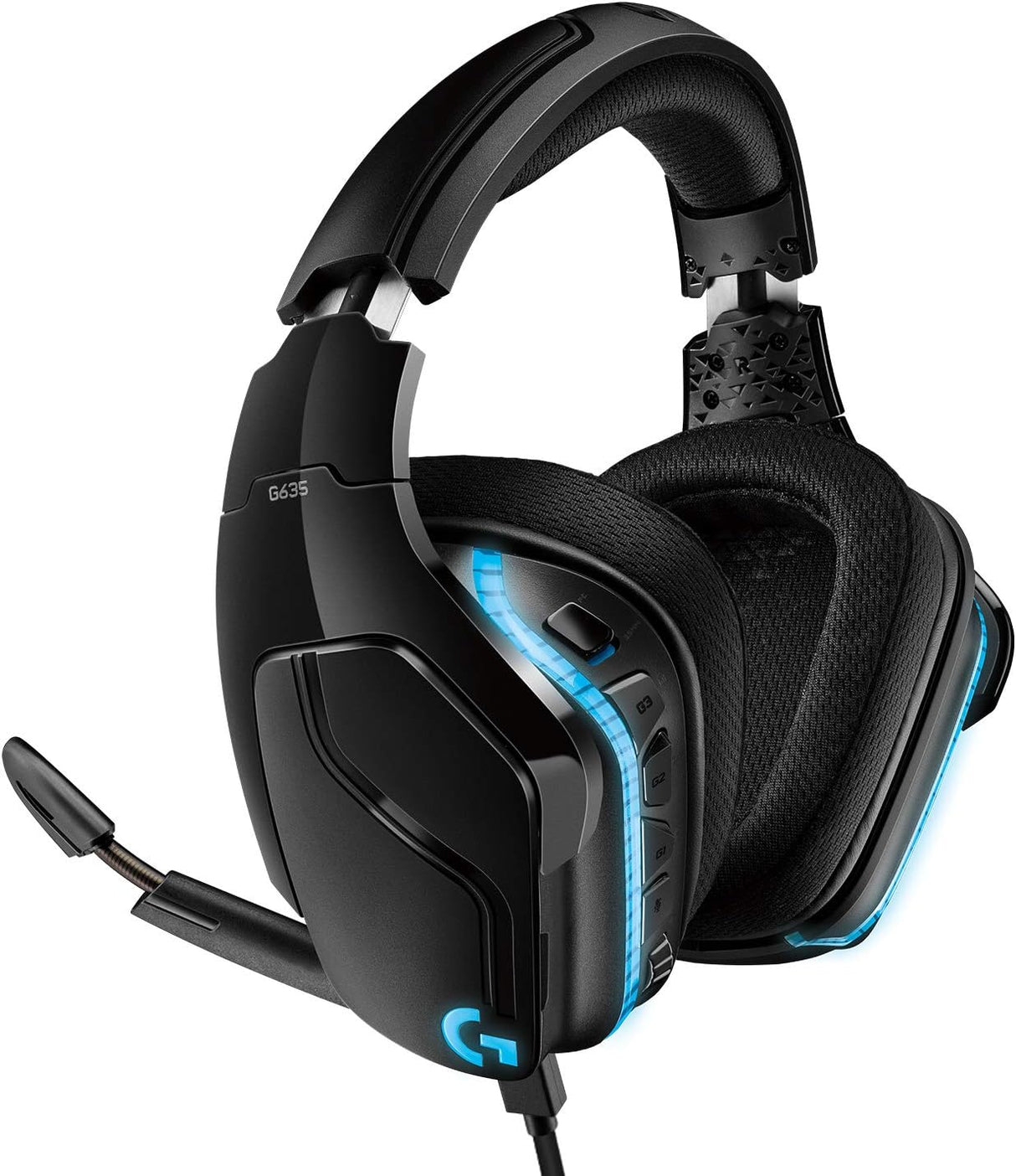 Auscultadores Logitech G635 7.1 Lightsync Gaming Black GRADE A