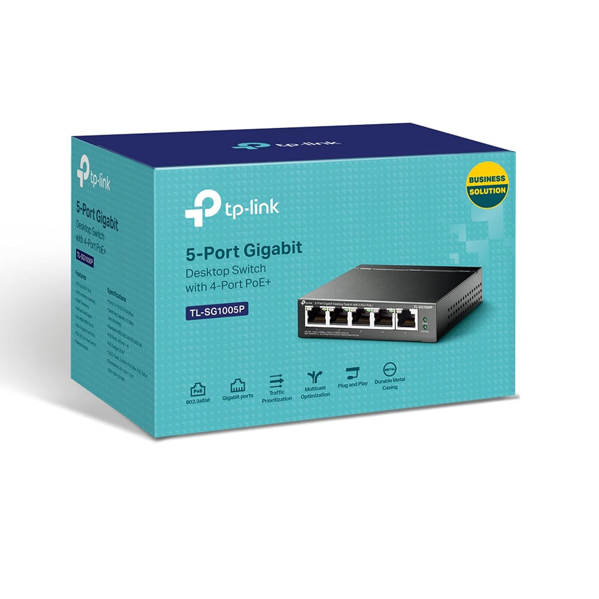 Switch Gigabit Desktop 5 Portas 4-PoE - TP-LINK