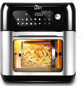 Fritadeira Sem Óleo Forno Air Fryer 10L 1500W com 12 Programas, Ecrã LED e Acessórios
