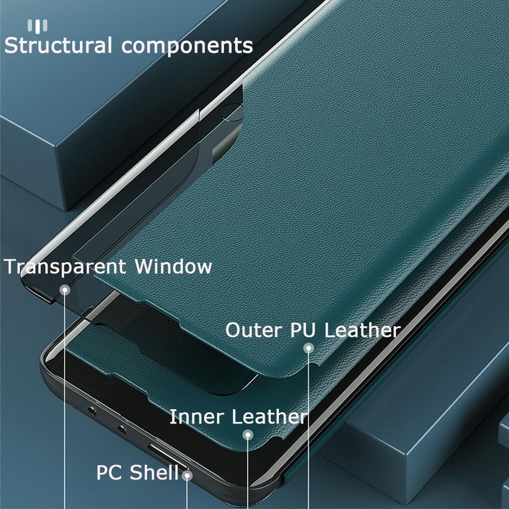 Capa Livro Horizontal Eco Elegante Lmobile para Galaxy S21 5G - Azul